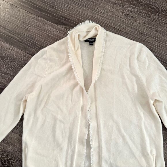 Repeat Cashmere 100% cashmere open fringe cardigan - Picture 5 of 9